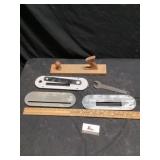 Table saw guards and tools