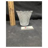 Cut glass vase