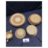 Mid-century modern genuine Ekco stoneware dishes