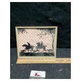 Vintage silhouette artwork featuring an