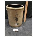 Stoneware crock hairline crack