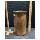 Robert Dickerson, Vernon, Iowa stoneware crock