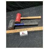 Rubber and wooden mallets
