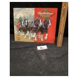 Budweiser Clydesdale metal sign