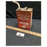 Vintage metal gas can