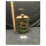 Conco super motor oil metal gas can