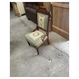 Needlepoint Victorian chair