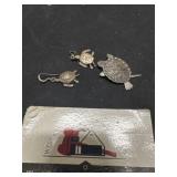 Sterling silver turtle