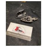Cast-iron trivet and iron