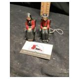 Diecast salt and pepper shakers