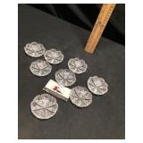 Cut glass coasters