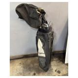 Wilson, golf bag and Wilson clubs