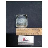 Wilwel glass paperweight