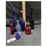 Colored bottles