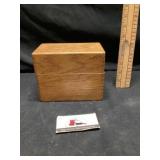 Oak dovetailed  recipe box