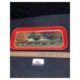 Metal Budweiser serving tray