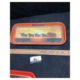 Metal Budweiser serving tray