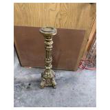ornate resin pillar candle holder