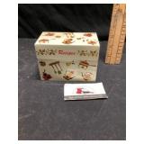 Metal recipe box