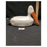 Large 22 inch long, wooden pelican