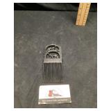 Hand carved African wooden marriage comb