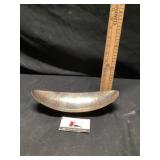 Vintage handcrafted, hammered copper dish
