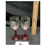 Lincoln high links class of 53 wine glasses