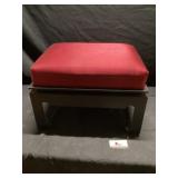 Foot stool on rollers approximately 22 x 17 x 16