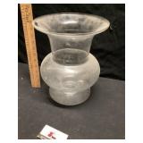 Large glass flower vase