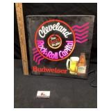 Budweiser advertising sign