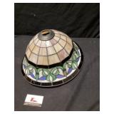 Tiffany style stained glass plastic lampshade