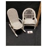 Wicker doll furniture