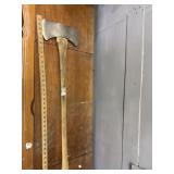 vintage True Temper Flint Edge double bit axe