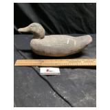 Wooden duck decoy