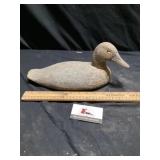 Wooden duck decoy