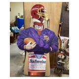 Budweiser cardboard, advertising sign