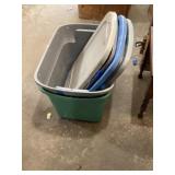 Totes with lids