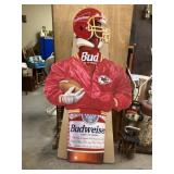 Budweiser cardboard, advertising sign