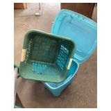Tote with laundry basket