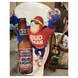 Budweiser cardboard, ad advertising sign