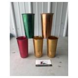 Vintage aluminum glasses