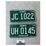 Iowa 79 license plates