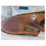 Vintage duck painting clock