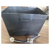 Battery box and motorcycle kick stand