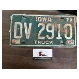 Iowa 79 license plate