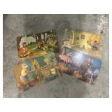 Cardboard Goldie locks and the 3 bears cards