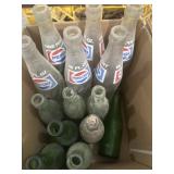 Misc glass pop bottles
