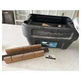Rubbermaid heavy duty tote and tools