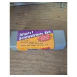 Impact screwdriver set