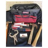 Craftsman tool bag w/hammers, screwdrivers, etc